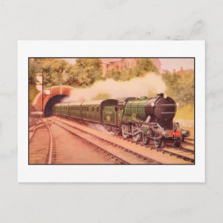 Cartão Postal Locomotiva Aquarelle vintage Eton