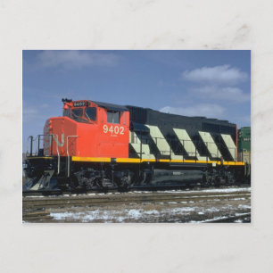 Cartão Postal Locomotiva CN Montreal, Alco FPA-3