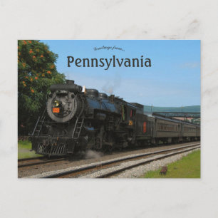 Cartão Postal Locomotiva em Scranton Pensilvânia