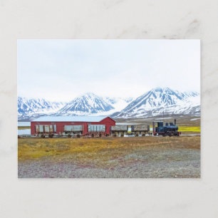 Cartão Postal Locomotiva Ny-Alesund, Svalbard, Noruega