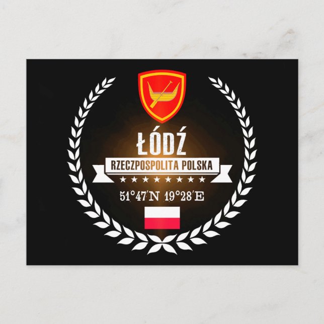 Cartão Postal Łódź (Frente)