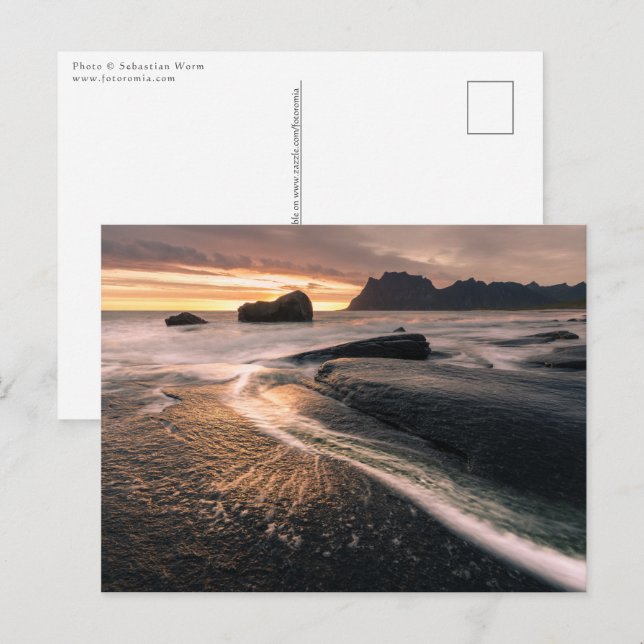 Cartão Postal Lofoten Islands Norway (Frente/Verso)