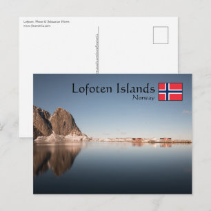 Cartão Postal Lofoten Islands Norway