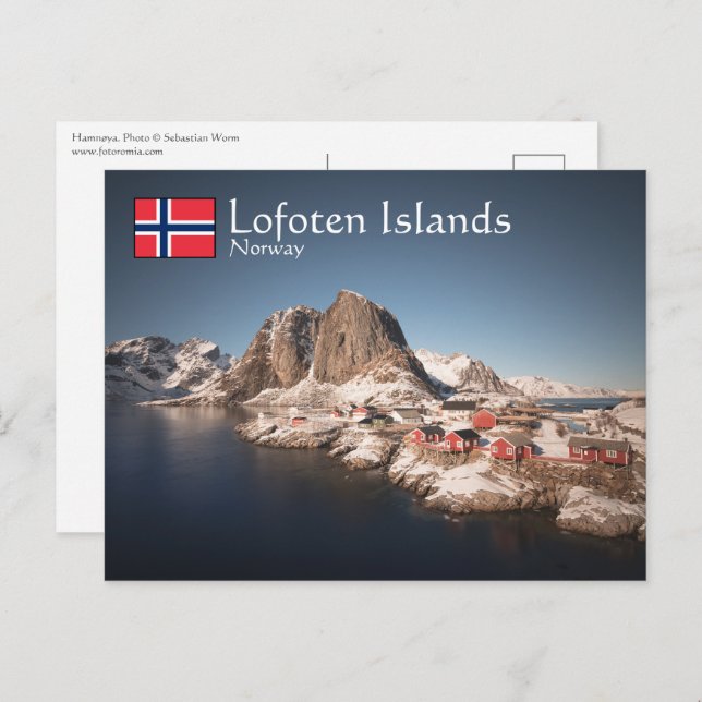 Cartão Postal Lofoten Islands Norway (Frente/Verso)