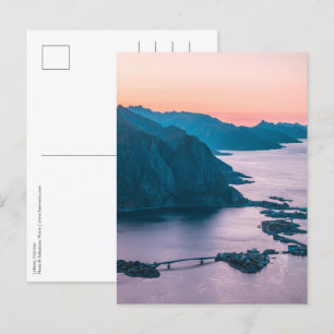 Cartão Postal Lofoten Islands Norway