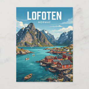 Cartão Postal Lofoten Noruega