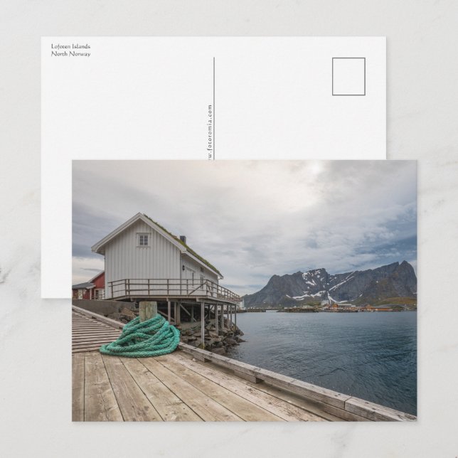 Cartão Postal Lofoten Noruega (Frente/Verso)