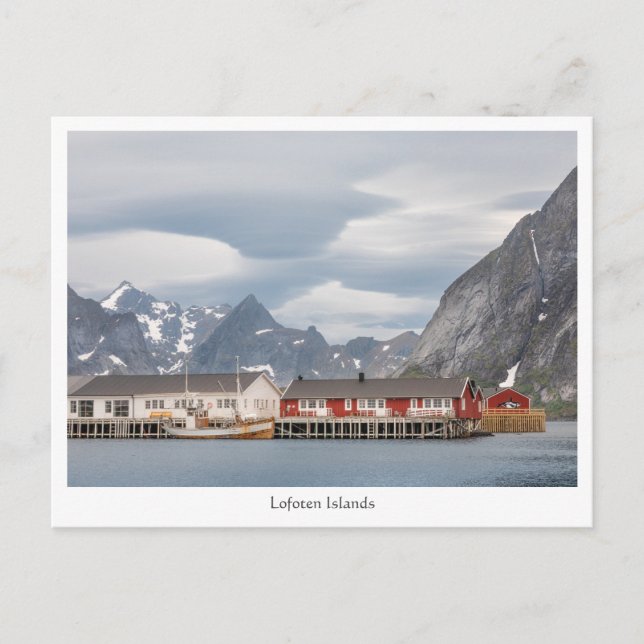 Cartão Postal Lofoten Noruega (Frente)