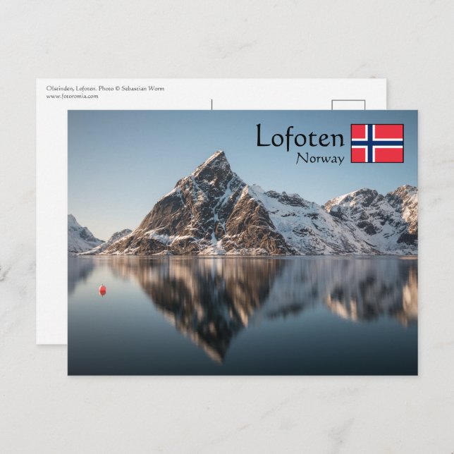 Cartão Postal Lofoten Noruega (Frente/Verso)