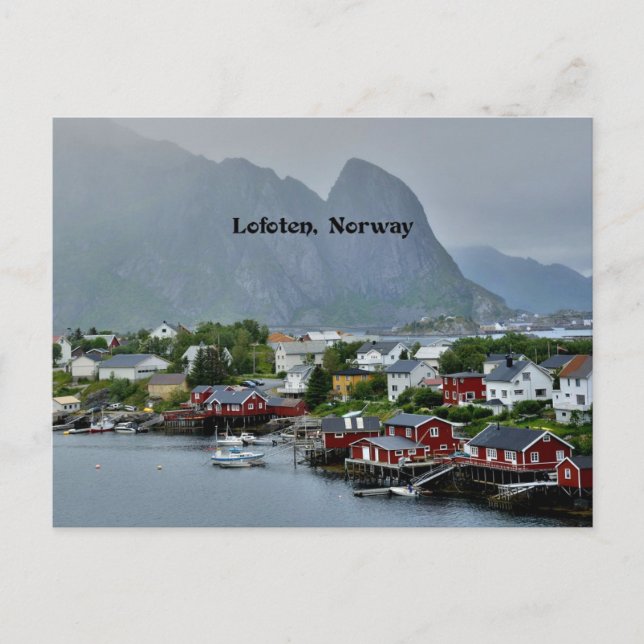 Cartão Postal Lofoten, Noruega (Frente)