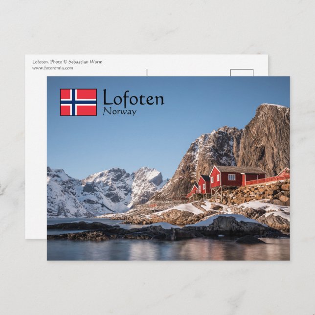 Cartão Postal Lofoten Noruega (Frente/Verso)