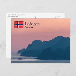 Cartão Postal Lofoten Noruega
