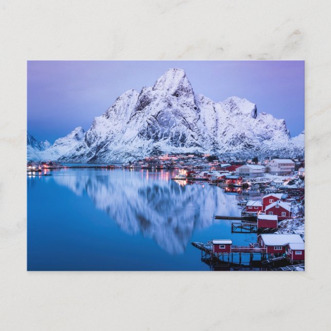 Cartão Postal Lofoten Norvège (Frente)