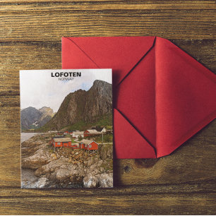 Cartão Postal Lofoten Norway Viagem Souvenir