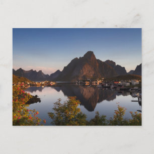 Cartão Postal Lofoten - Village of Reine postal card no text