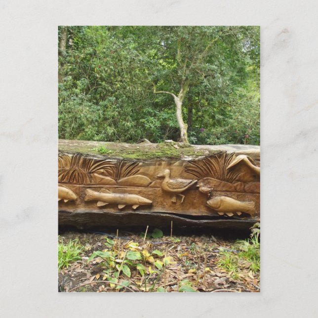 Cartão Postal Log Carving (Frente)