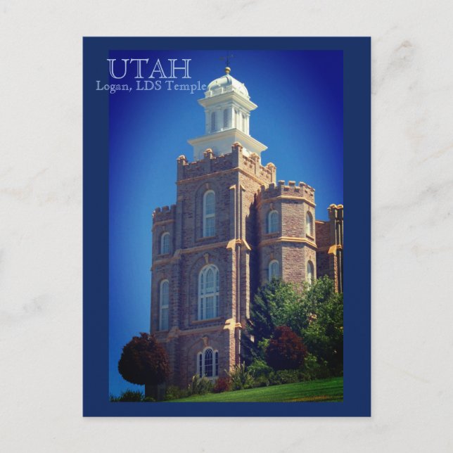 Cartão Postal Logan, Utah LDS Temple (Frente)