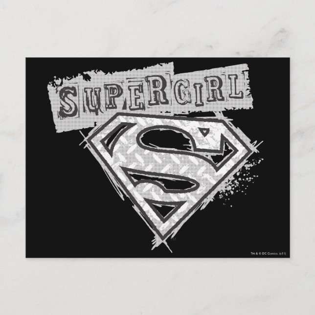 Cartão Postal Logotipo 1 de Supergirl (Frente)