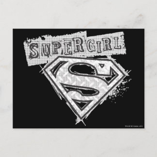Cartão Postal Logotipo 1 de Supergirl