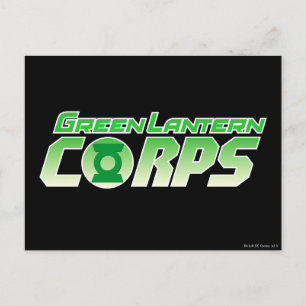Cartão Postal Logotipo 2 da Gren Lantern Corps