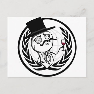 Cartão Postal Logotipo Anônimo do LulzSec
