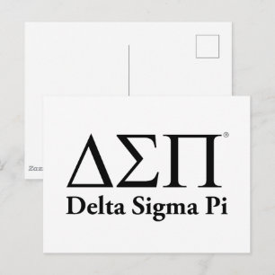 Cartão Postal Logotipo Clássico Delta Sigma Pi
