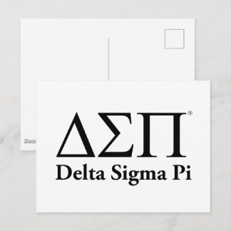 Cartão Postal Logotipo Clássico Delta Sigma Pi