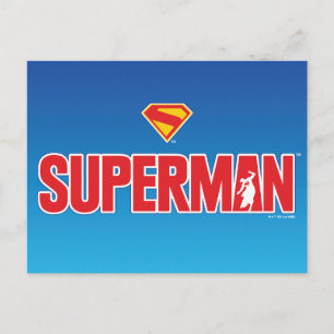 Cartão Postal Logotipo clássico do Super-Homem