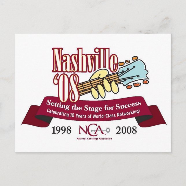 Cartão Postal Logotipo da conferência 2008 (Frente)