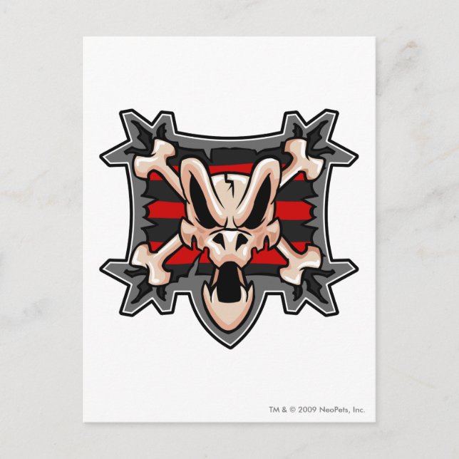 Cartão Postal Logotipo da Ilha Krawk (Frente)