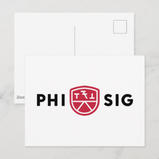 Cartão Postal Logotipo da Phi Sigma Kappa