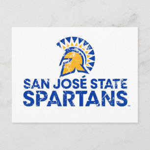Cartão Postal Logotipo da San Jose State Spartans com Marca de P