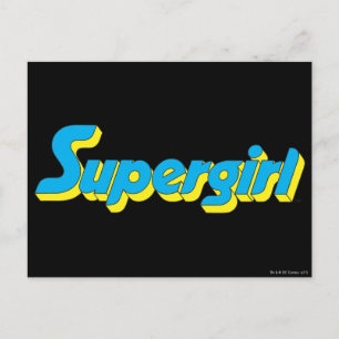 Cartão Postal Logotipo da Supergirl