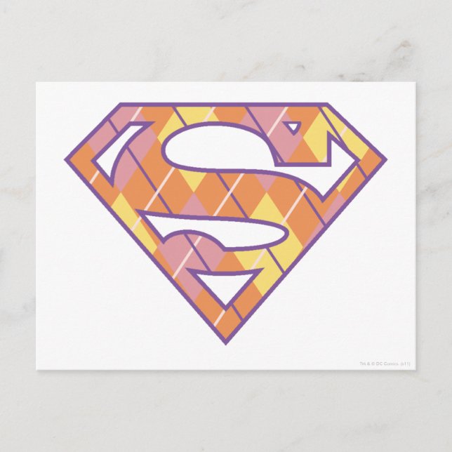 Cartão Postal Logotipo da Supergirl Argyle (Frente)