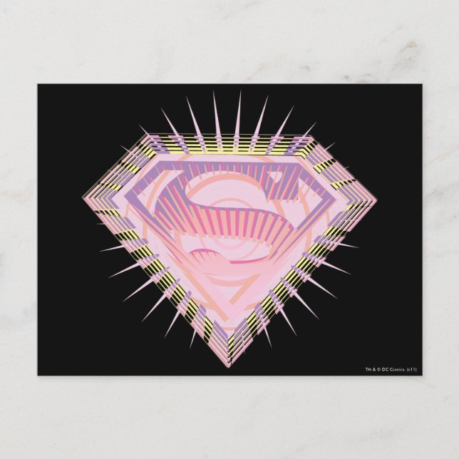 Cartão Postal Logotipo da Supergirl Rad (Frente)