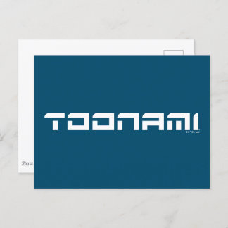 Cartão Postal Logotipo de fonte futurística do Toonami