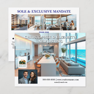 Cartão Postal Logotipo de foto editável anunciado no mercado imo