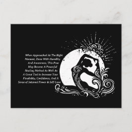 Cartão Postal Logotipo de ganha preto branco-rei, com uma perna,