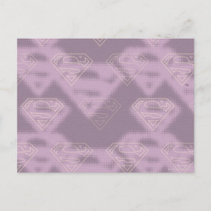Cartão Postal Logotipo de Halftone Puro da Supergirl