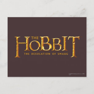 Cartão Postal Logotipo de hobbit - Dourado
