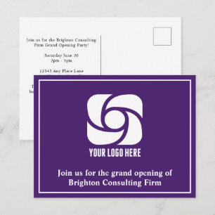 Cartão Postal Logotipo de Negócios de Publicidade da Empresa Rox