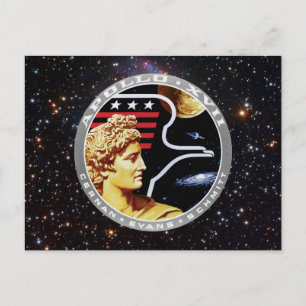 Cartão Postal Logotipo de patch da missão NASA Apollo 17