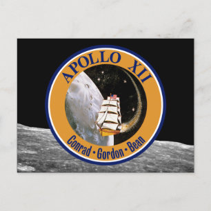 Cartão Postal Logotipo de patch de missão Apollo 12