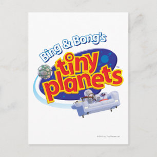 Cartão Postal Logotipo de planetas minúsculos