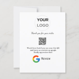 Cartão Postal logotipo de revisão de negócios do Google Scan QR 