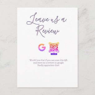 Cartão Postal logotipo de revisão de negócios do Google Scan QR