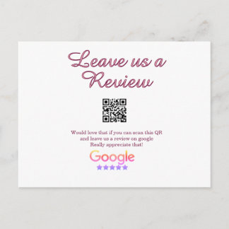 Cartão Postal logotipo de revisão de negócios do Google Scan QR