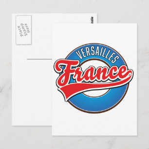 Cartão Postal logotipo de Versalhes França