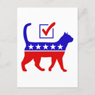 Cartão Postal Logotipo do Cat Party Feliz Política Partido Excel