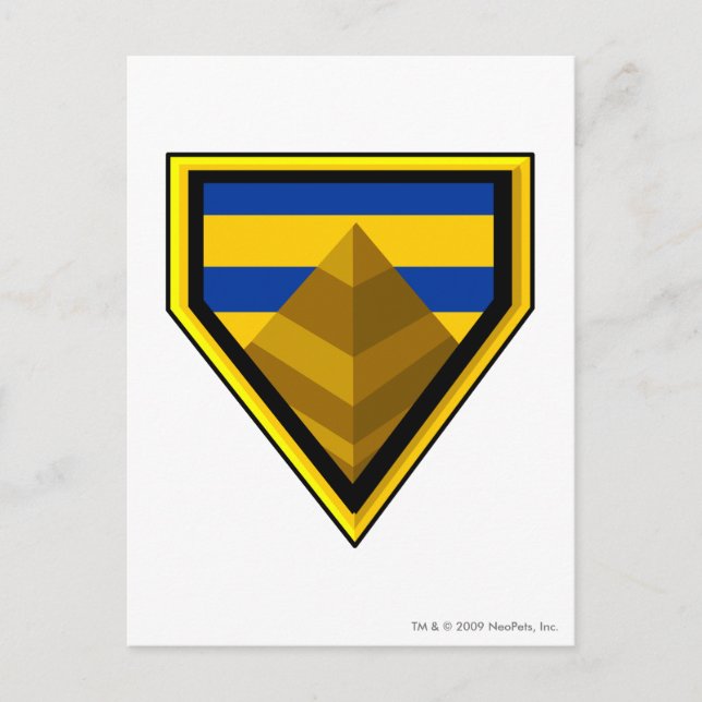 Cartão Postal Logotipo do deserto da equipe perdido (Frente)